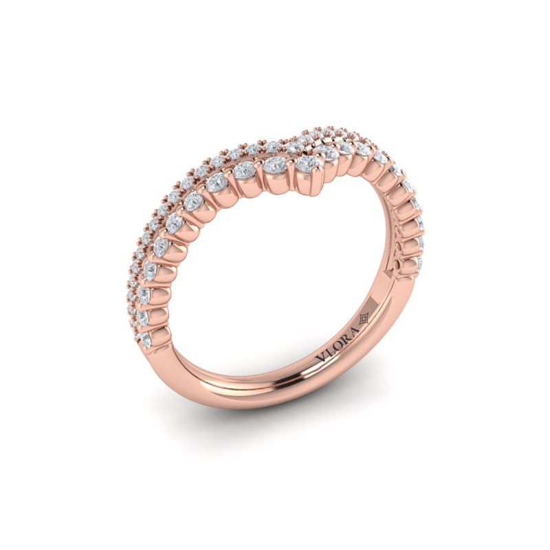 Double Chevron Contoured Band