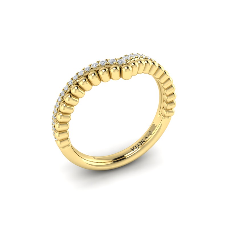 Beaded Contoured Band