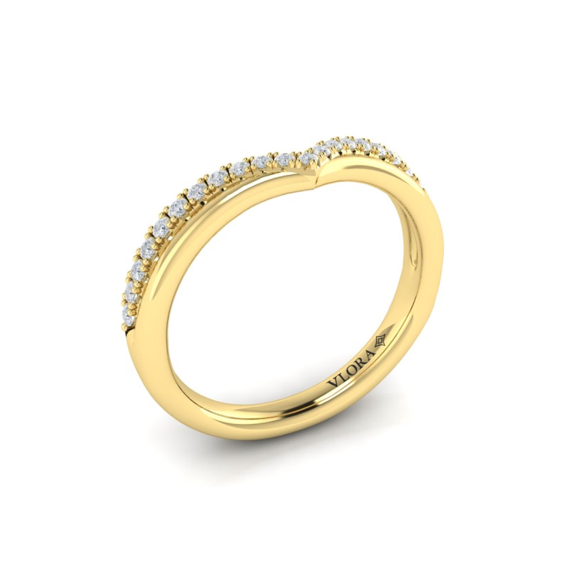Double Chevron Contoured Band