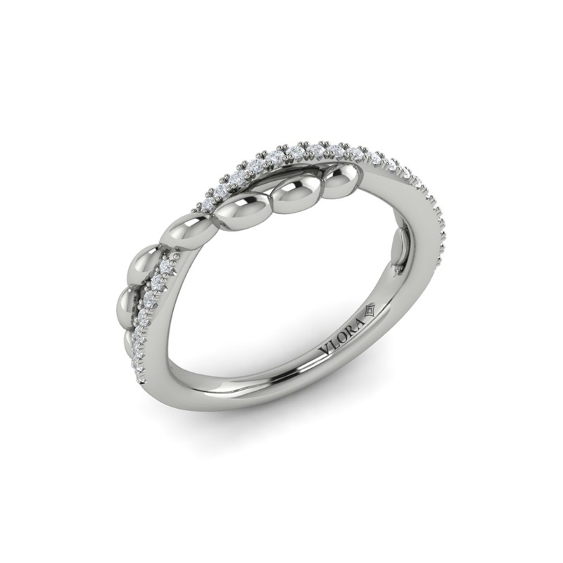 Beaded Twist Stackable Band