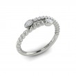 Beaded Bypass Stackable Ring