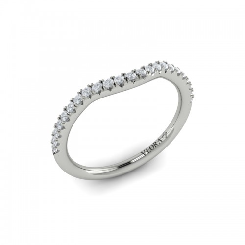 Curved Stackable Wedding Band