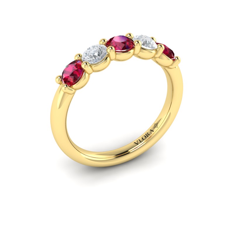 Ruby and Diamond Band