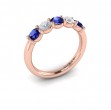 Sapphire and Diamond Band
