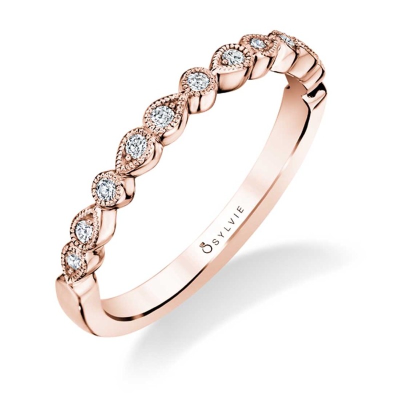 Versatile Stackable Wedding Band - Elena