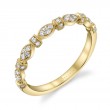 Vintage Inspired Stackable Wedding Band - Charlene