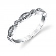 Vintage Inspired Stackable Wedding Band - Talia