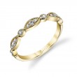 Vintage Inspired Stackable Wedding Band - Talia