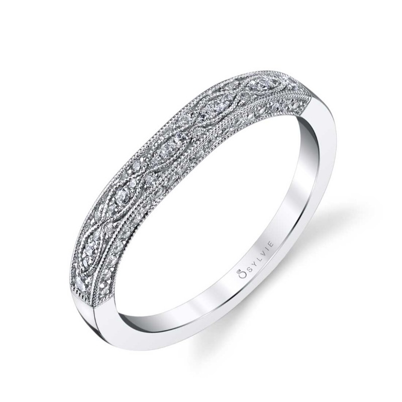 Modern Vintage Wedding Band - Destine