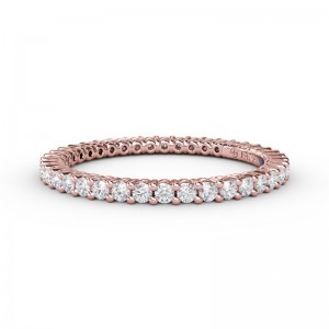 Classic Round Shared Prong Eternity Band