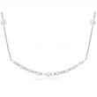 14KW Diamond Curve Bar Necklace