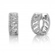White Gold Diamond Hoop Earrings