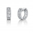 White Gold Diamond Hoop Earrings