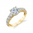 Engagement Ring with Wide Band - Ingrid
