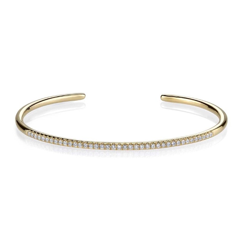 Open Diamond Bangle
