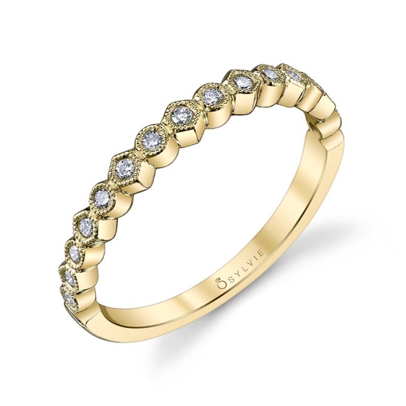 Stackable Wedding Ring - Justine