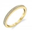 Yellow Gold Wedding Band with Milgrain Accents