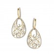 Antique Inspired Diamond Earrings