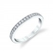 Channel Set Wedding Band