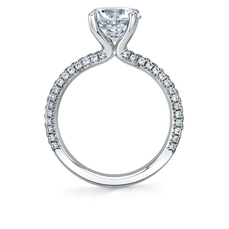 Princess Cut Classic Pave Engagement Ring - Braylin