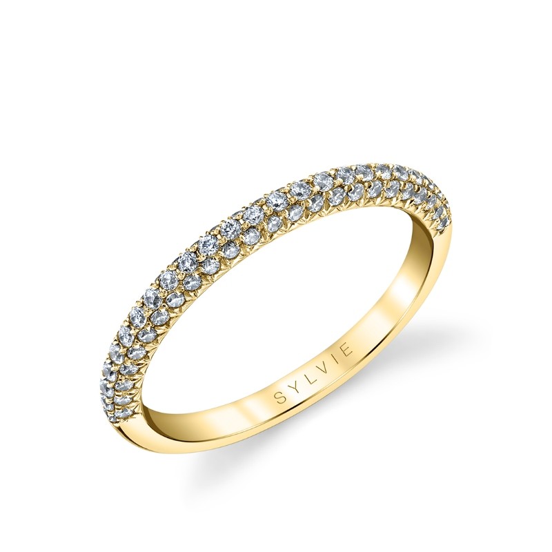 Classic Pave Wedding Band - Elienor