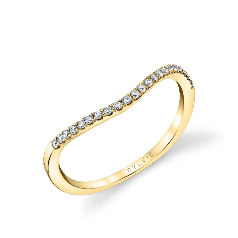 Classic Curved Wedding Band - Hannah