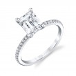 Emerald Cut Classic Engagement Ring - Adorlee
