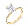 Emerald Cut Classic Engagement Ring - Adorlee