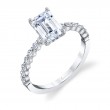Emerald Cut Classic Engagement Ring - Athena