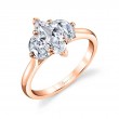 Three Stone Marquise Engagement Ring - Melisandre