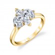 Three Stone Marquise Engagement Ring - Melisandre