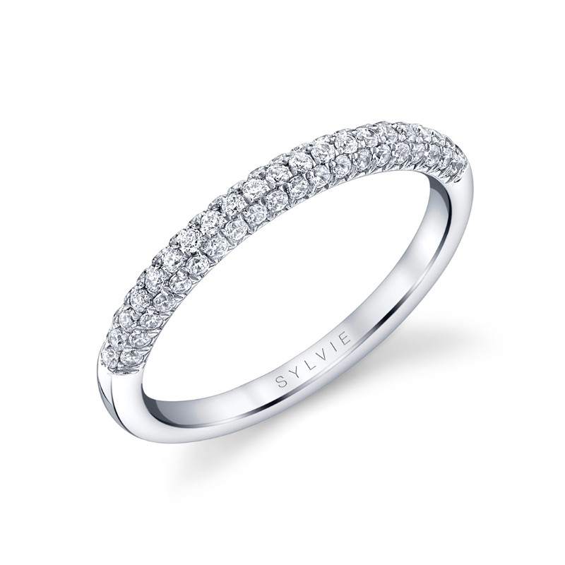 Classic Pave Wedding Ring - Daphne