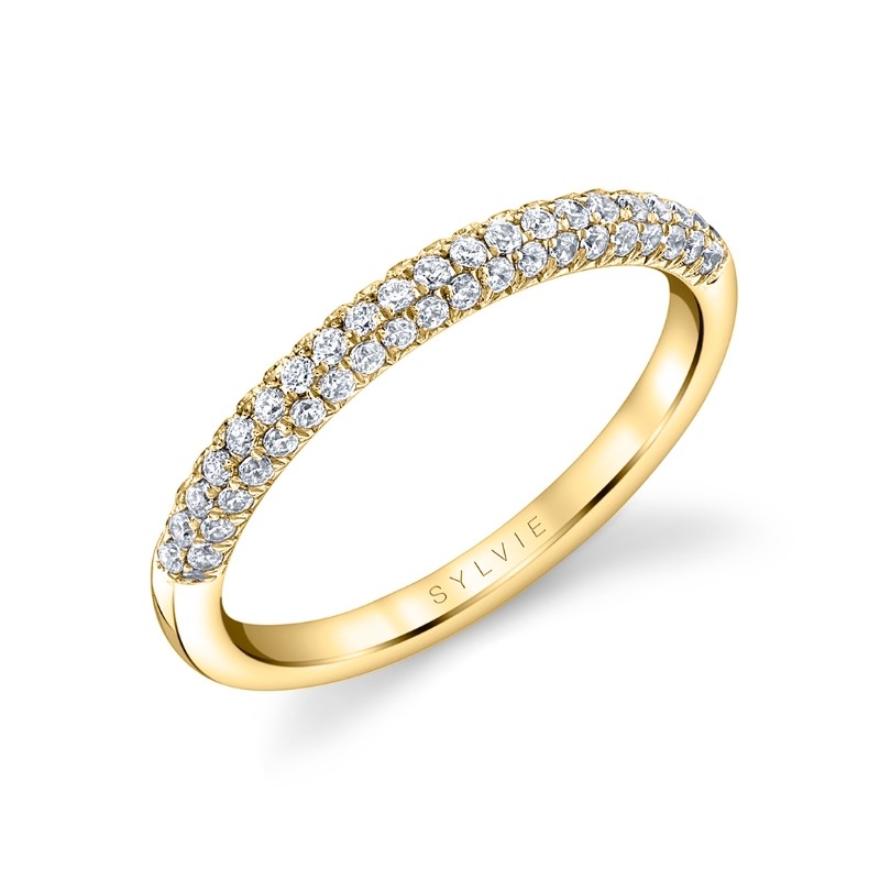 Classic Pave Wedding Ring - Daphne