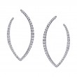 Modern Diamond Hoop Earrings