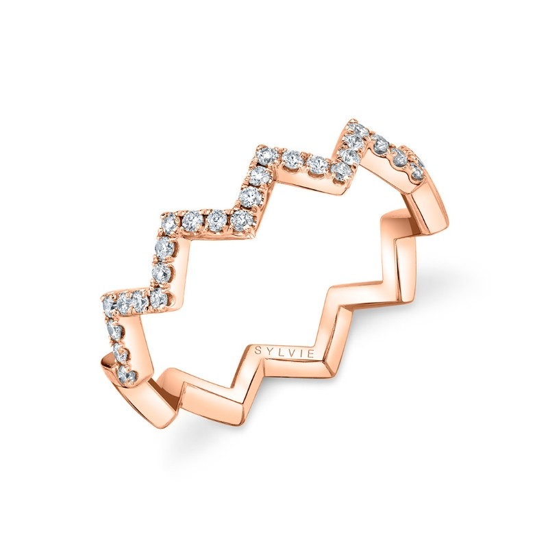 Modern Unique Wedding Band