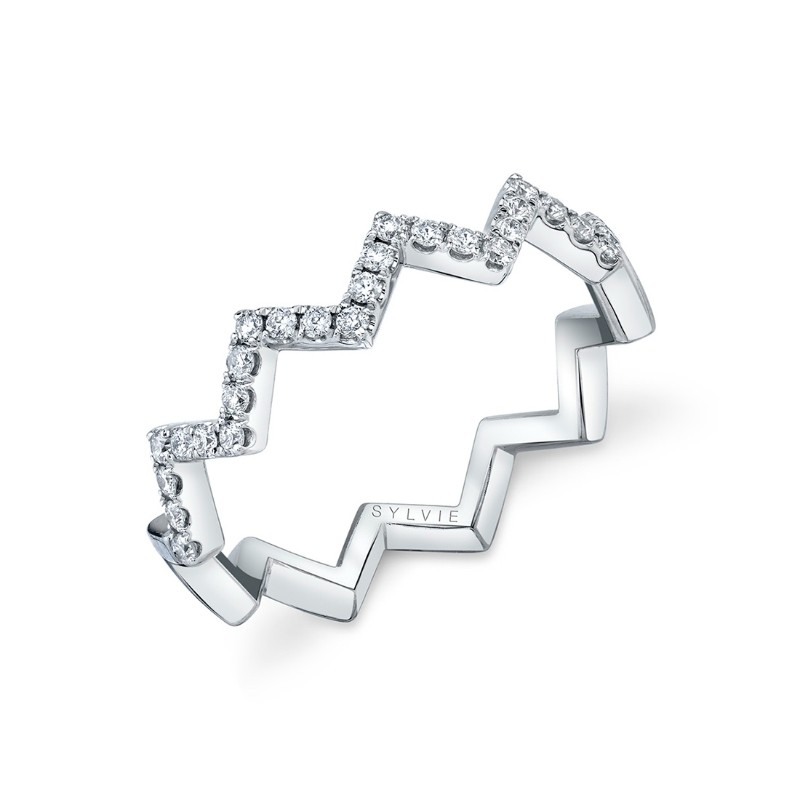 Modern Unique Wedding Band