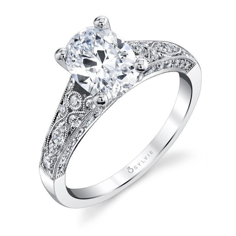 Oval Cut Modern Vintage Engagement Ring - Destine