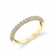 Round Cut Pave Diamond Wedding Band - Hyacinthe