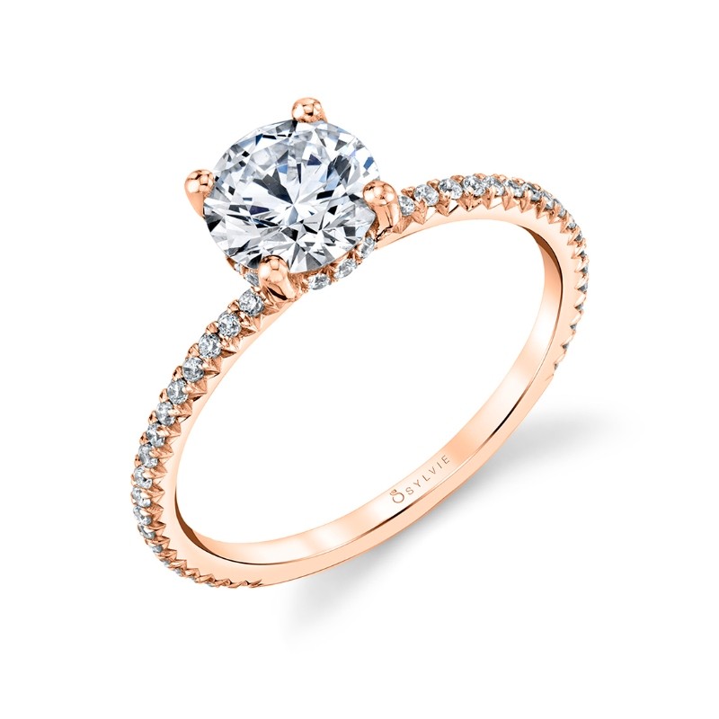 Classic Pave Engagement Ring - Erseline