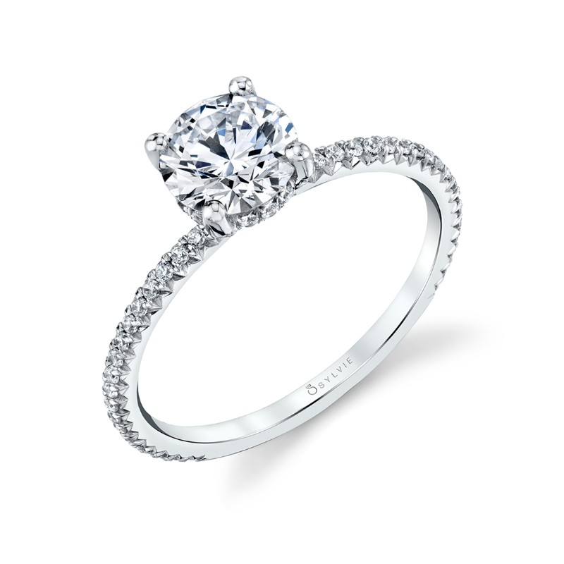 Classic Pave Engagement Ring - Erseline