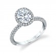 Pave Oval Engagement Ring - Fara