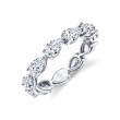 Pear Shaped Diamond Eternity Band set East to West
