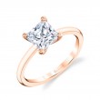 Princess Cut Solitaire Engagement Ring - Dominique