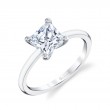Princess Cut Solitaire Engagement Ring - Dominique