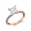 Princess Cut Classic Pave Engagement Ring - Braylin