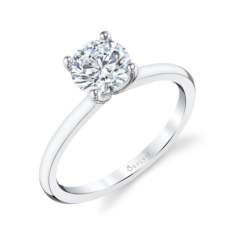 Round Cut Solitaire Engagement Ring - Dominique