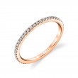 Round Cut Thin Diamond Wedding Band - Guiliana