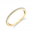 Thin Pave Wedding Band - Steffi