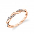 Round Cut Spiral Diamond Wedding Ring - Gabrielle