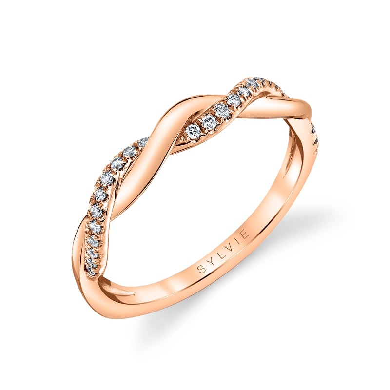 Spiral Diamond Wedding Ring - Isabelle